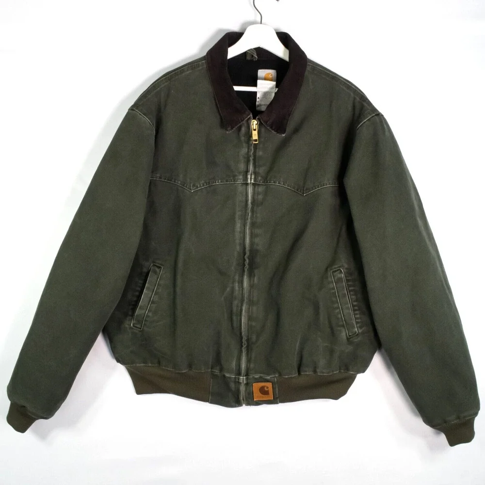 Carhartt | Jackets & Coats | Vtg Carhartt Jacket Moss Green Santa